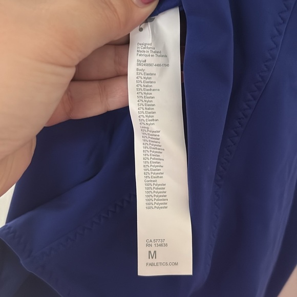 Fabletics High Tide Zip Front One Piece Swimsuit - Picture 10 of 10